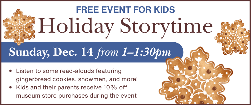 Holiday Storytime Dec 14 1-1:30pm